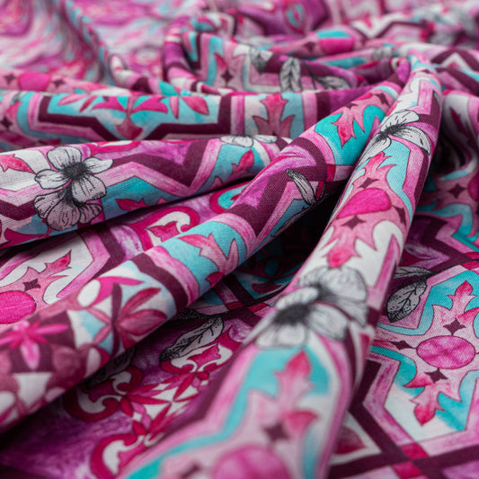 CAPUA PINK - 1 PC UNSTITCHED