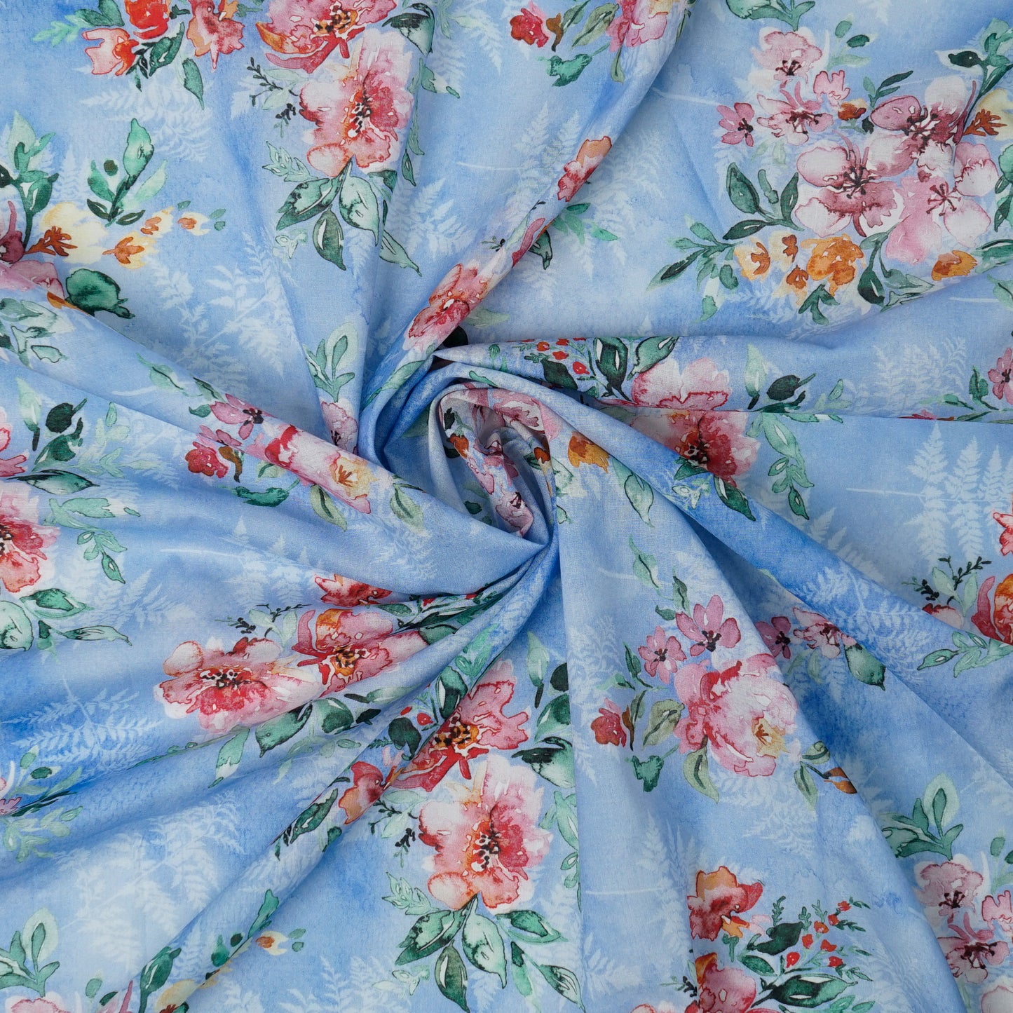 SUMMER BLOOM BLUE - 1 PC UNSTITCHED